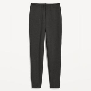 Old Navy Dark Heathered Gray Stevie High Rise Ponte Leggings Size Small